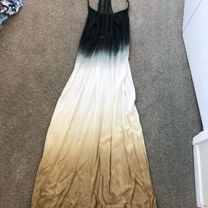 Ombré beach cover up maxi dress in size S